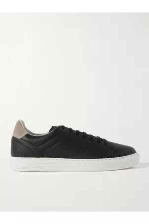 Brunello Cucinelli Sneakers aus vollnarbigem Leder mit Velourslederbesatz - Men - - EU 41