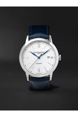 Baume & Mercier Classima 42 mm Uhr aus Edelstahl mit automatischem Aufzug und Alligatorlederarmband, Ref.-Nr.: 10333 - Men