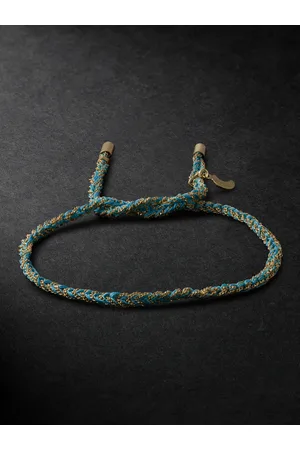 CAROLINA BUCCI Lucky Wisdom Armband aus Gold und Seide - Men