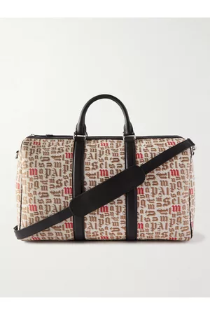 Moncler 8 Moncler Palm Angels Weekender aus Jacquard mit Logomuster und Lederbesatz - Men