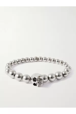 Alexander McQueen Skull silberfarbenes Armband - Men