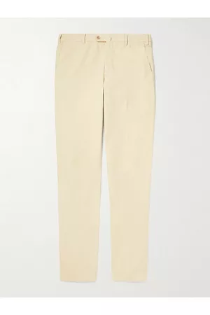 Loro Piana Pantaflat schmal geschnittene Bundfaltenhose aus Stretch-Baumwolle - Men - - IT 46