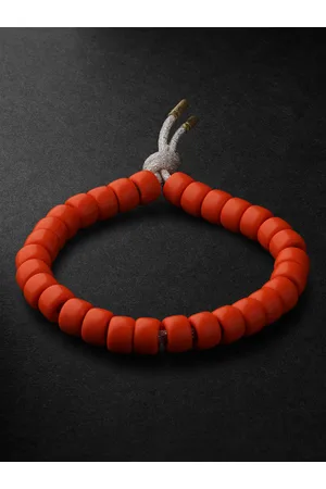 CAROLINA BUCCI Forte Beads Armband mit Karneolen und Details aus Gold - Men
