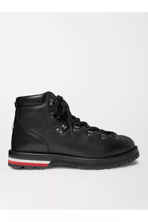 Moncler Stiefel aus vollnarbigem Leder mit Streifen - Men - - EU 40