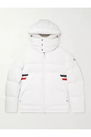 Moncler Fleole Daunenjacke aus gestepptem Shell mit Logoprint, Streifen und Kapuze - Men - - 5