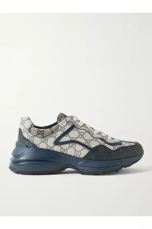 Gucci Rhyton Sneakers aus beschichtetem Supreme-Canvas mit Logomuster und Lederbesätzen - Men - - UK 8