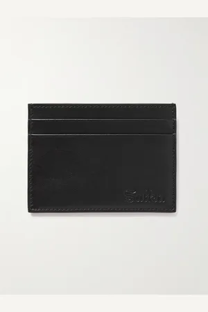 Sulka Logo-Debossed Leather Cardholder - Men