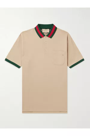 Gucci Polohemd aus Stretch-Baumwoll-Piqué mit Logostickerei - Men - - XS