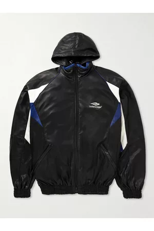 Balenciaga Trainingsjacke aus Leder mit Logostickerei - Men - - 1