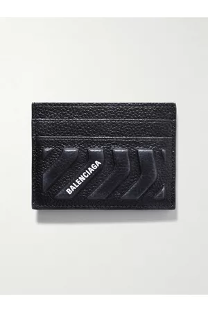 Balenciaga Kartenetui aus vollnarbigem geprägtem Leder mit Logoprint - Men