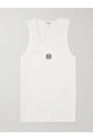 Loewe Tanktop aus Stretch-Baumwolle in Rippstrick mit Logostickerei - Men - - XXXL