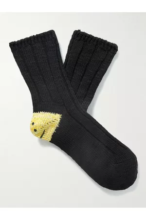 KAPITAL Socken aus einer Baumwollmischung mit Intarsienmuster - Men