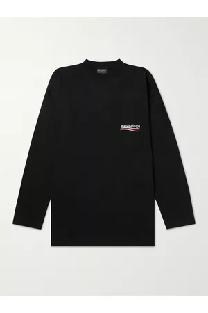 Balenciaga Oberteil aus Baumwoll-Jersey mit Logostickerei - Men - - 1