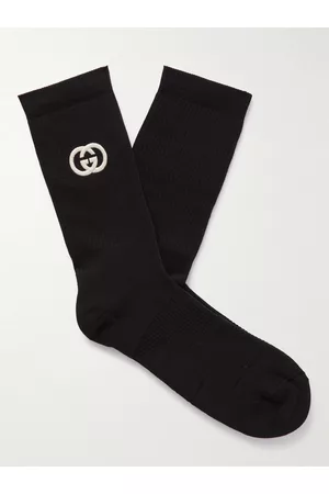 Gucci Socken aus einer Baumwollmischung in Rippstrick mit Logostickerei - Men - - S