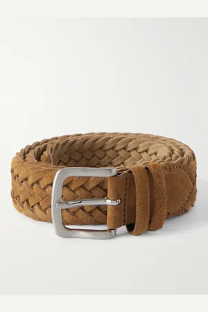 Mr P. Geflochtener Gürtel aus Veloursleder, 3,5 cm - Men - - EU 105