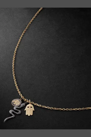 Sydney Evan Elephant Small Kette aus und Silber mit Diamanten - Men