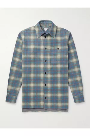Bottega Veneta Hemd aus kariertem Leder - Men - - IT 48