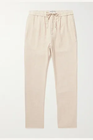 Frescobol Carioca Oscar gerade geschnittene Hose aus einer Leinen-Baumwollmischung mit Kordelzugbund - Men - - UK/US 36