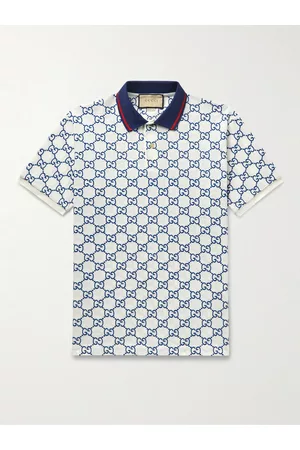 Gucci Polohemd aus Piqué aus einer Baumwollmischung mit Logostickerei - Men - - XXL