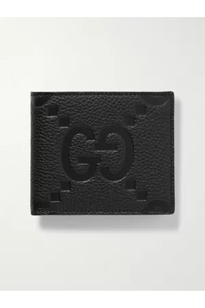 Gucci Portemonnaie aus vollnarbigem Leder mit Logomotiv - Men