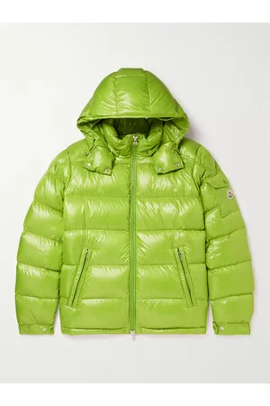 Moncler Maya Daunenjacke aus gestepptem glänzendem Shell mit Kapuze und Logoapplikation - Men - - 5