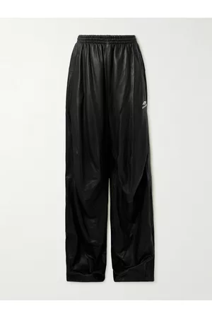 Balenciaga Weit geschnittene Jogginghose aus Leder mit Logostickerei - Men - - IT 46