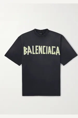 Balenciaga Oversized-T-Shirt aus Baumwoll-Jersey mit Logoprint in Distressed-Optik - Men - - XS