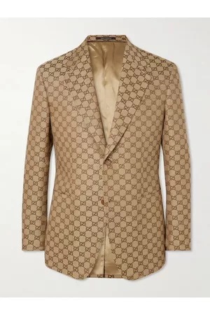 Gucci Sakko aus einer Leinenmischung mit Logomuster - Men - - IT 46
