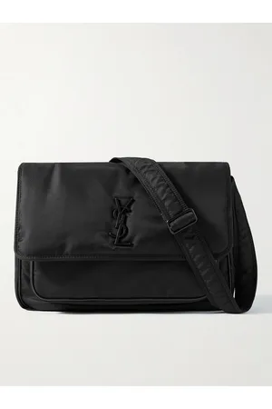 Saint Laurent Niki Umhängetasche aus Nylon mit Lederbesatz - Men