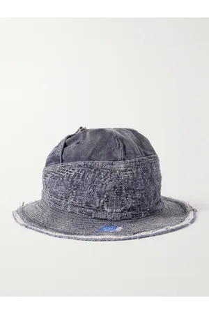 KAPITAL The Old Man and the Sea Fischerhut aus Baumwoll-Twill mit Schnalle in Distressed-Optik - Men