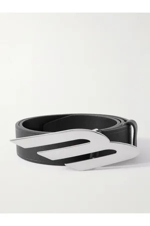 Balenciaga Gürtel aus strukturiertem Leder mit Logoverzierung, 3,5 cm - Men - - EU 90