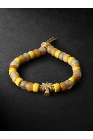 CAROLINA BUCCI Travel Forte Armband mit Zierperlen aus mehreren Steinen und Details aus Gold - Men