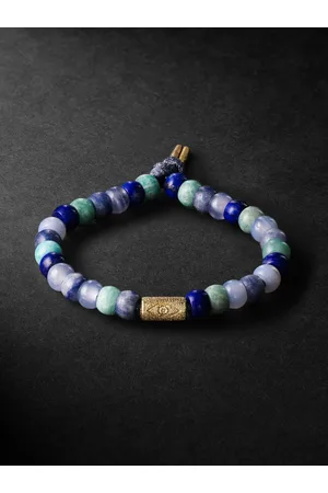 CAROLINA BUCCI Protection Forte Armband mit Zierperlen aus mehreren Steinen und Details aus Gold - Men