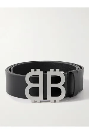 Balenciaga BB Crypto Gürtel aus Leder mit Logoverzierung, 3,5 cm - Men - - EU 85