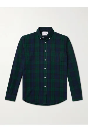 Portuguese Flannel Bonfim Hemd aus kariertem Baumwollflanell mit Button-Down-Kragen - Men - - XS