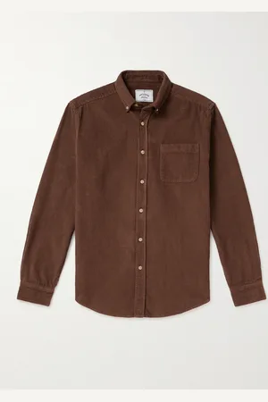 Portuguese Flannel Lobo Hemd aus Baumwollcord mit Button-Down-Kragen - Men - - S