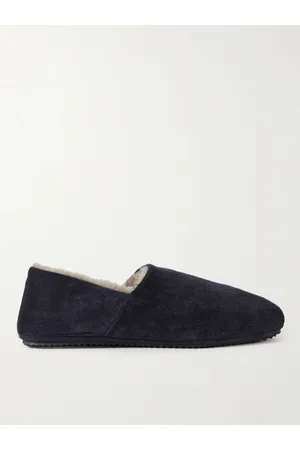 Mr P. Babouche Slippers aus Veloursleder mit Shearling-Futter - Men - - UK 7