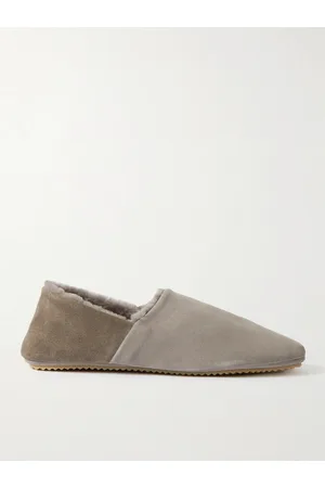 Mr P. Babouche Slippers aus Veloursleder mit Shearling-Futter - Men - - UK 7