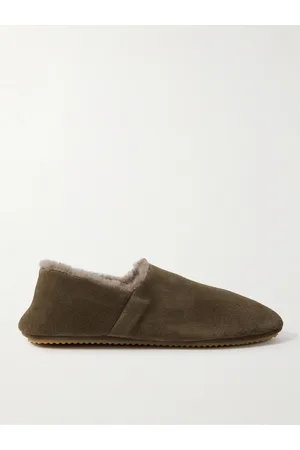 Mr P. Babouche Slippers aus Veloursleder mit Shearling-Futter - Men - - UK 7