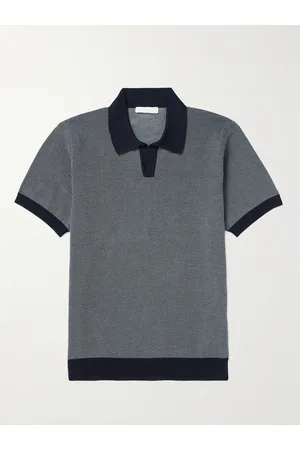 Mr P. Polohemd aus Biobaumwolle in Wabenstrick - Men - - XL