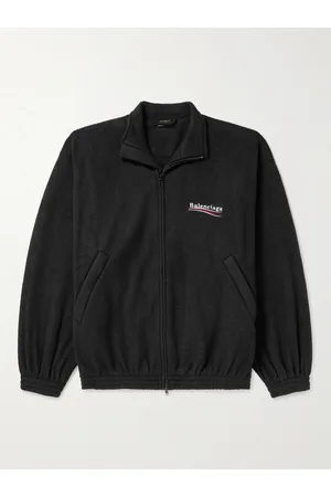 Balenciaga Oversized-Jacke aus Fleece mit Logostickerei - Men - - 1