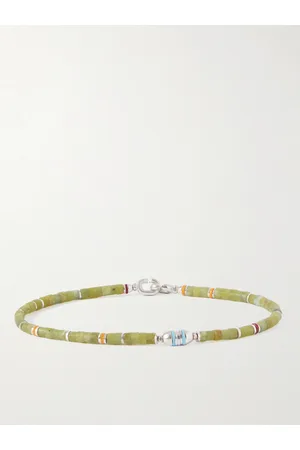 M. COHEN Cherish Armband mit Zierperlen aus Jade und Details aus Sterlingsilber - Men - - XL