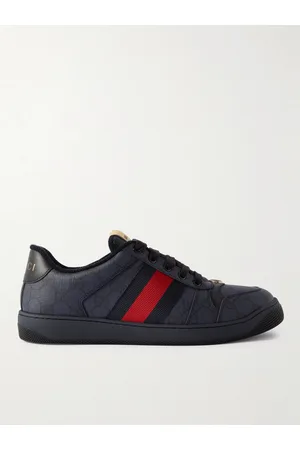 Gucci Screener Sneakers aus Canvas mit Logomuster und Besatz aus Leder und Webband - Men - - UK 6