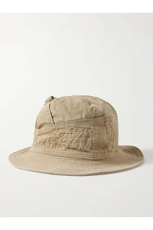 KAPITAL The Old Man and the Sea Fischerhut aus Baumwoll-Twill mit Schnalle in Distressed-Optik - Men