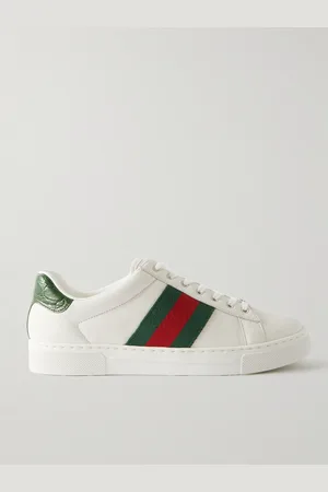 Gucci Ace Sneakers aus Leder mit Webband - Men - - UK 7