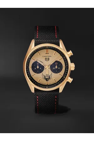 Bamford Watch Department Wes Lang TAG Heuer Carrera 42 mm Uhr aus mit automatischem Aufzug und Canvas-Armband in limitierter Auflage, Ref.-Nr.: BWD x Wes Lang - Men