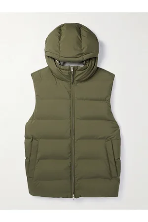 Loro Piana Steppweste aus wattiertem Shell mit Kapuze - Men - - XXL