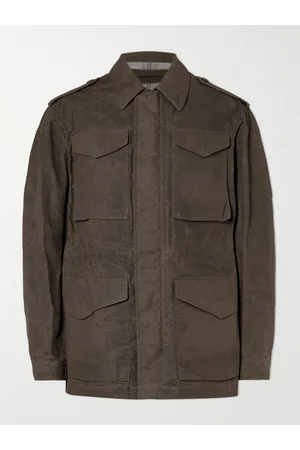 PURDEY Feldjacke aus Baumwolle mit Lederbesätzen - Men - - M