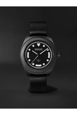 Bamford Watch Department Land Rover LR2 Uhr aus Titan mit automatischem Aufzug und Kautschukarmband in limitierter Auflage, Ref.-Nr.: LR2 - Men
