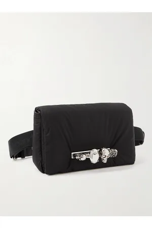 Alexander McQueen The Knuckle Umhängetasche aus Shell mit Lederbesatz und Verzierung - Men